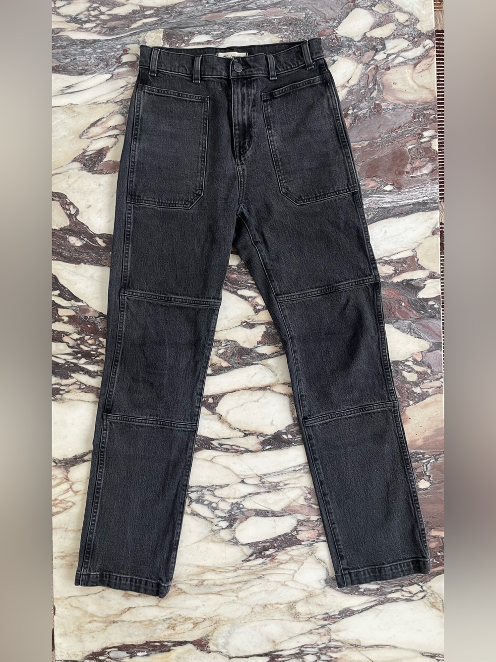 Madewell Black 90s Straight Utility Jeans 26 S